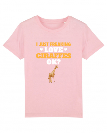 GIRAFFES Cotton Pink