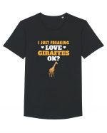 GIRAFFES Tricou mânecă scurtă guler larg Bărbat Skater