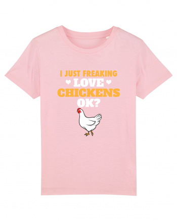 CHICKENS Cotton Pink