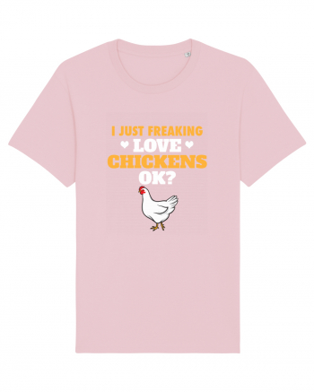 CHICKENS Cotton Pink