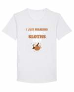 SLOTHS Tricou mânecă scurtă guler larg Bărbat Skater