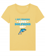 DOLPHINS Tricou mânecă scurtă guler larg fitted Damă Expresser