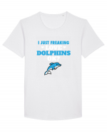 DOLPHINS Tricou mânecă scurtă guler larg Bărbat Skater