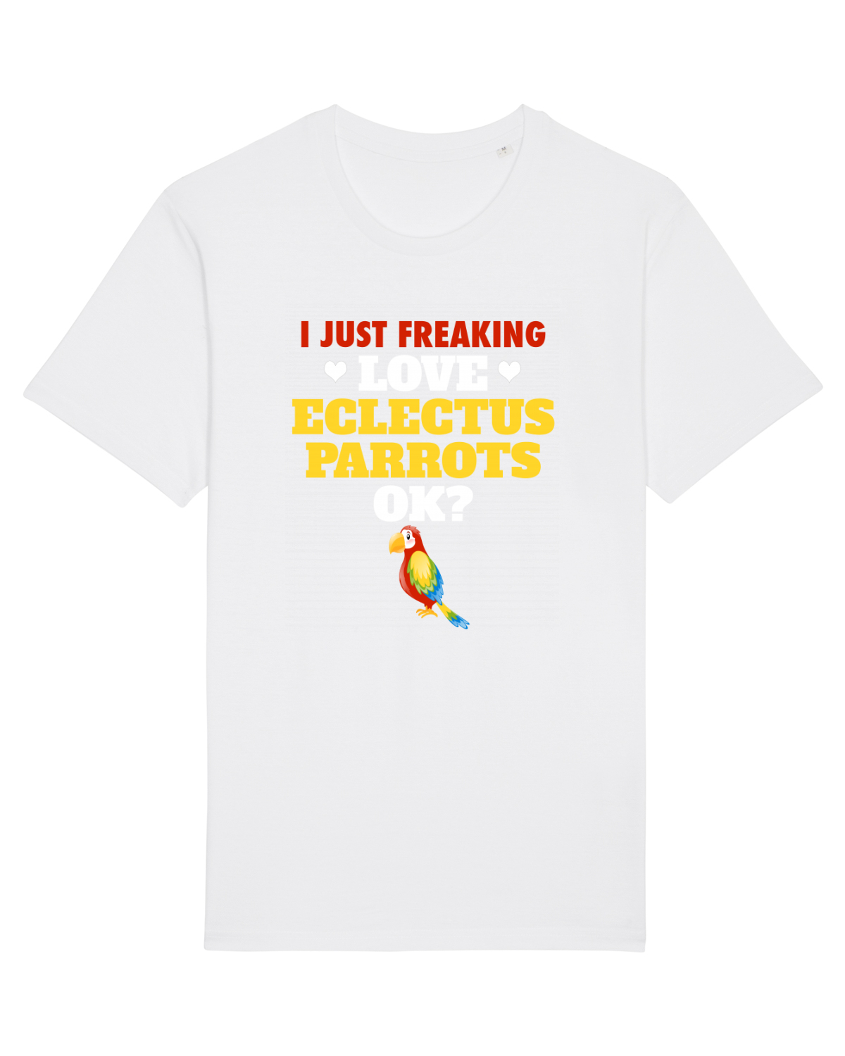 Tricou mânecă scurtă Unisex Rocker White