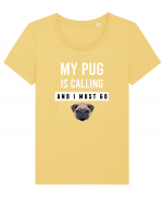 PUG Tricou mânecă scurtă guler larg fitted Damă Expresser