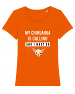 CHIHUAHUA Tricou mânecă scurtă guler larg fitted Damă Expresser