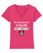 BULLDOG Tricou mânecă scurtă guler V Damă Evoker