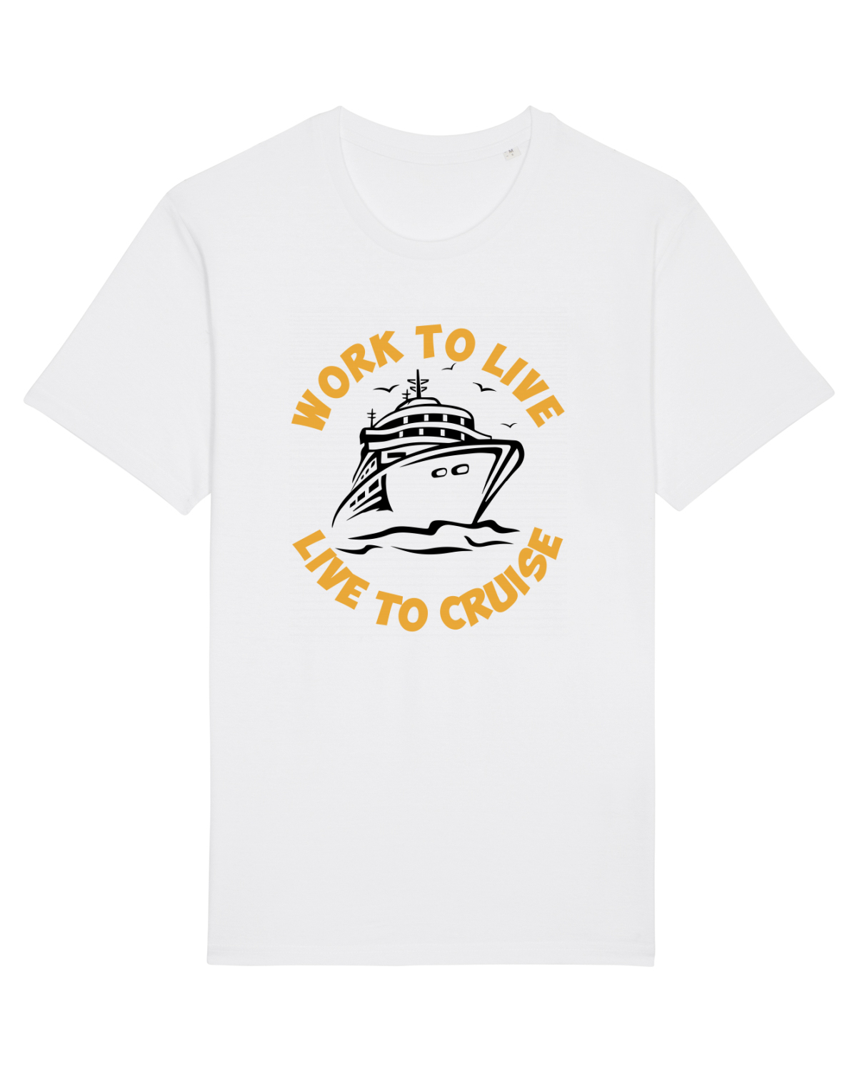 Tricou mânecă scurtă Unisex Rocker White