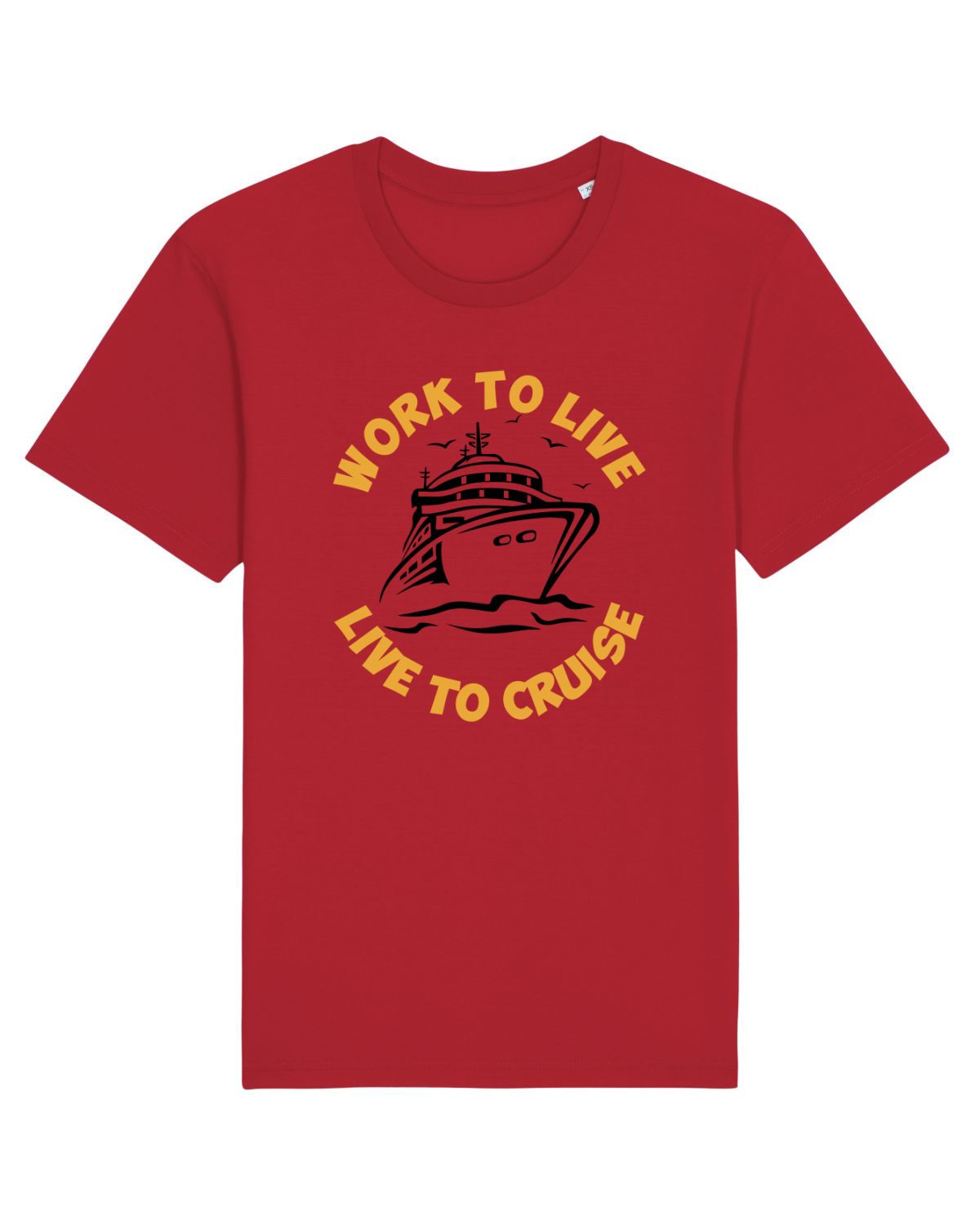Tricou mânecă scurtă Unisex Rocker Red
