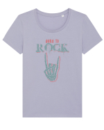 Born to Rock Tricou mânecă scurtă guler larg fitted Damă Expresser