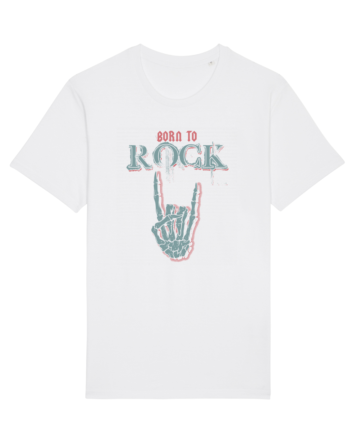 Tricou mânecă scurtă Unisex Rocker White