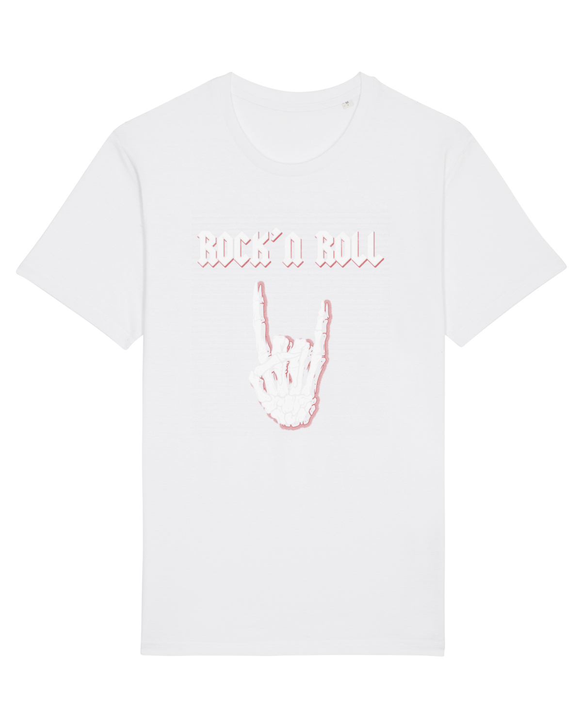 Tricou mânecă scurtă Unisex Rocker White