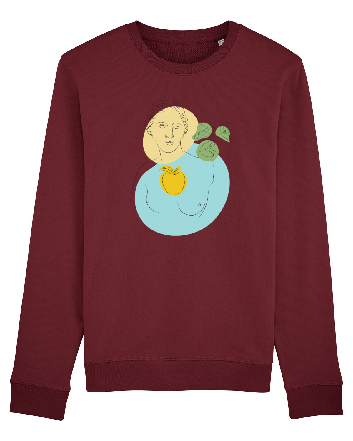 Bluză mânecă lungă Unisex Rise Burgundy