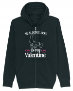 Walking Dog Is My Valentine Hanorac cu fermoar Unisex Connector