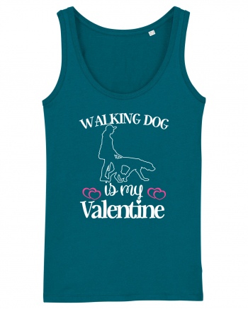 Walking Dog Is My Valentine Ocean Depth