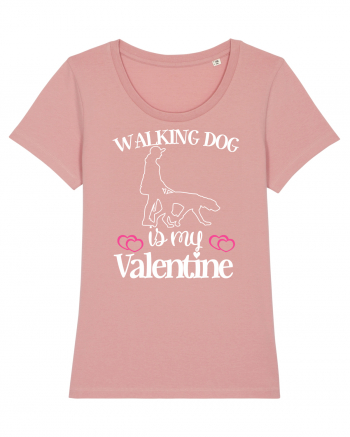 Walking Dog Is My Valentine Canyon Pink
