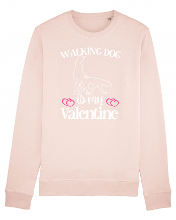 Walking Dog Is My Valentine Candy Pink