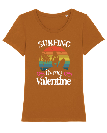 Surfing Is My Valentine Roasted Orange