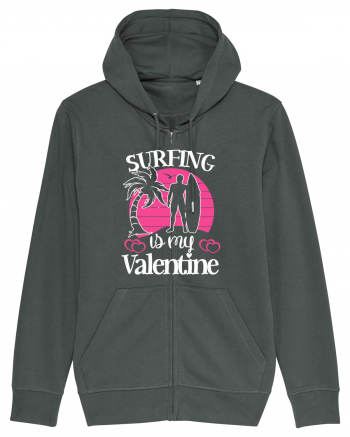 Surfing Is My Valentine Anthracite