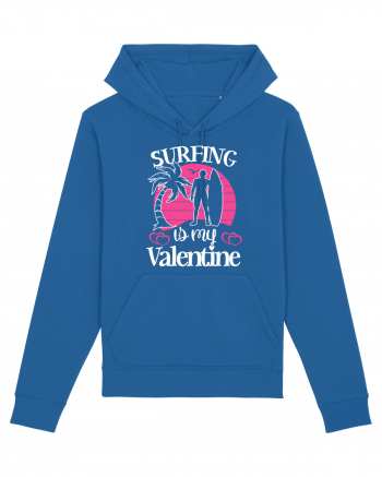 Surfing Is My Valentine Royal Blue