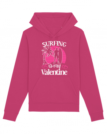 Surfing Is My Valentine Raspberry