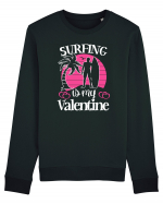 Surfing Is My Valentine Bluză mânecă lungă Unisex Rise