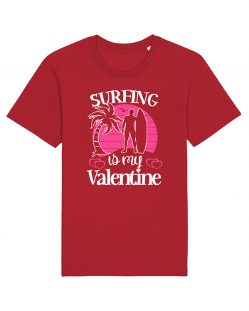 Surfing Is My Valentine Red