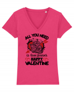 All You Need Is Love Forever Tricou mânecă scurtă guler V Damă Evoker