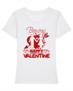 Be My Valentine / pentru cupluri Tricou mânecă scurtă guler larg fitted Damă Expresser