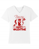 Be My Valentine / pentru cupluri Tricou mânecă scurtă guler V Bărbat Presenter