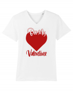 Be My Valentine / pentru cupluri Tricou mânecă scurtă guler V Bărbat Presenter