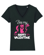 Be My Valentine / pentru cupluri Tricou mânecă scurtă guler V Damă Evoker