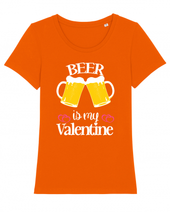 Beer Is My Valentine Bright Orange