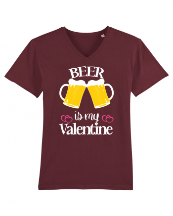 Beer Is My Valentine Burgundy