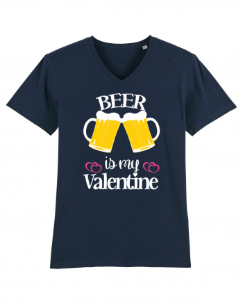 Beer Is My Valentine French Navy