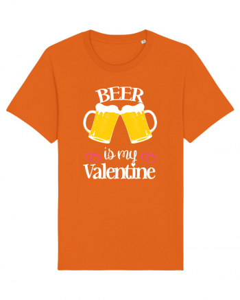 Beer Is My Valentine Bright Orange