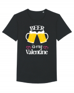 Beer Is My Valentine Tricou mânecă scurtă guler larg Bărbat Skater