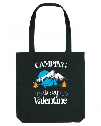 Camping Is My Valentine Black