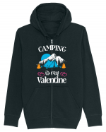 Camping Is My Valentine Hanorac cu fermoar Unisex Connector