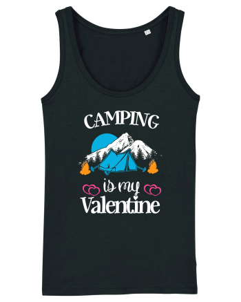 Camping Is My Valentine Black