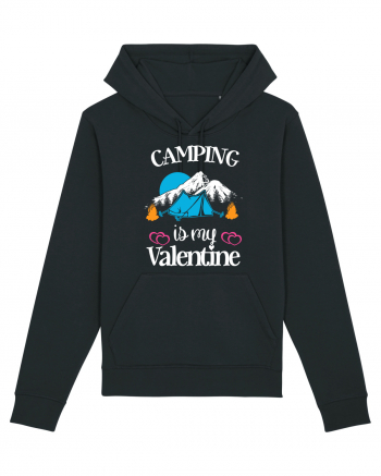 Camping Is My Valentine Black