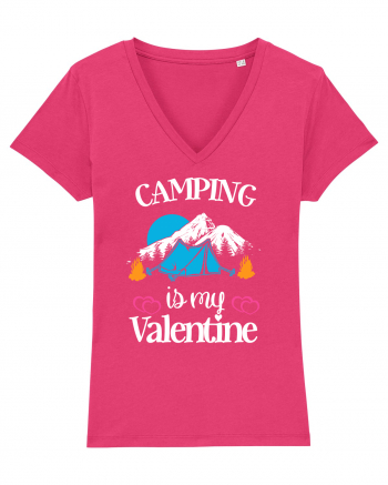 Camping Is My Valentine Raspberry