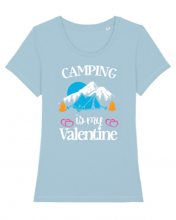 Camping Is My Valentine Sky Blue