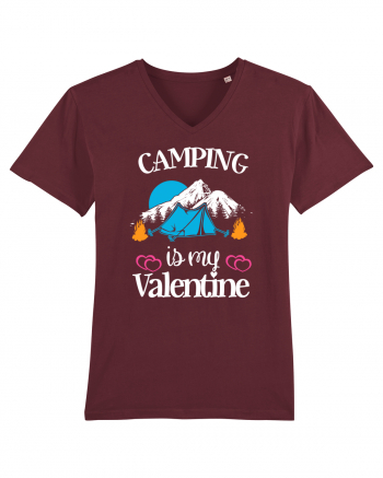 Camping Is My Valentine Burgundy