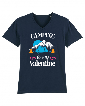 Camping Is My Valentine French Navy