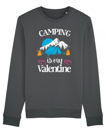 Camping Is My Valentine Anthracite