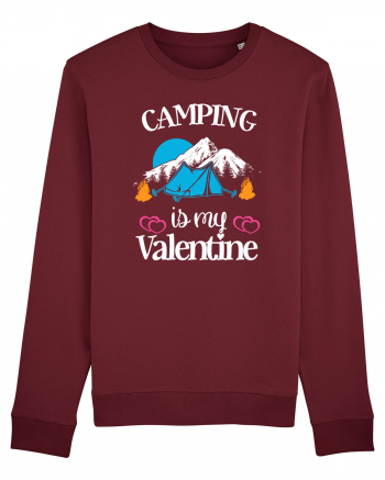 Camping Is My Valentine Burgundy