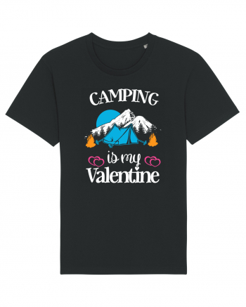 Camping Is My Valentine Black