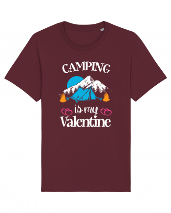 Camping Is My Valentine Burgundy