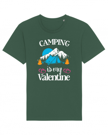 Camping Is My Valentine Bottle Green